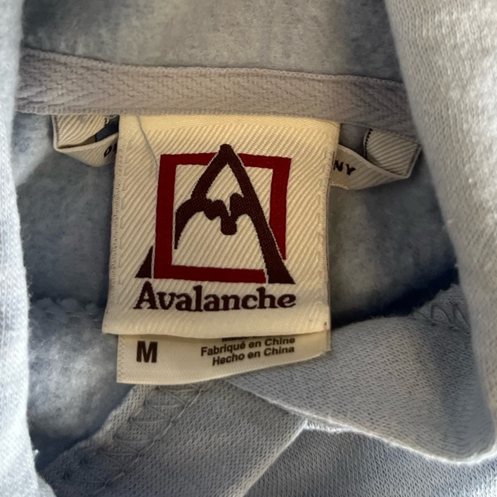 Avalanche Light Blue Hoodie size medium - Picture 3 of 5